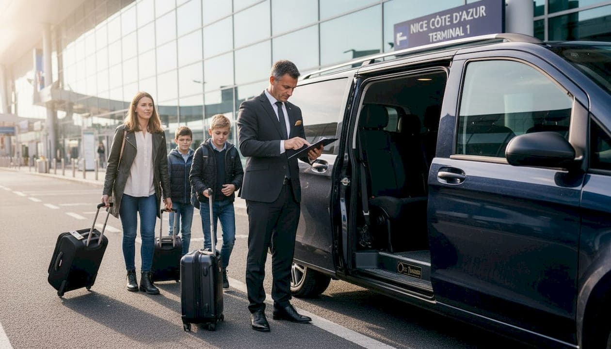 Luxury van services for Nice airport transfers: 30% safer