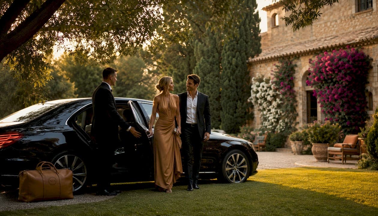 Role of a chauffeur at a private villa party